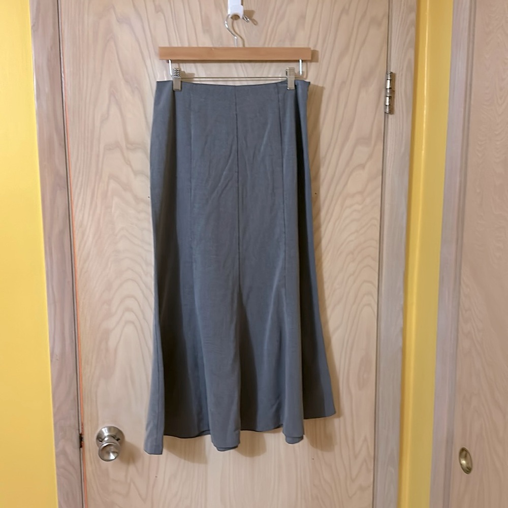 Long gray skirt